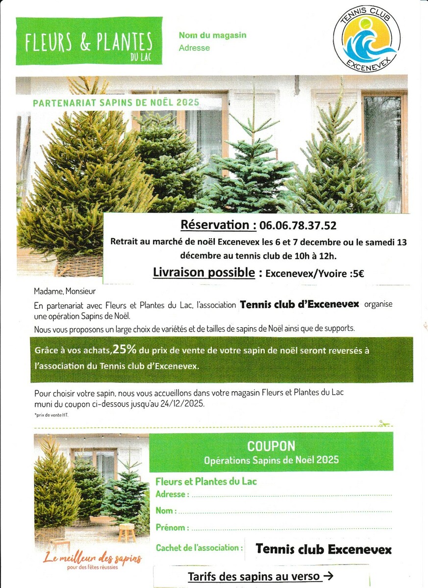 Vente de sapins de noël