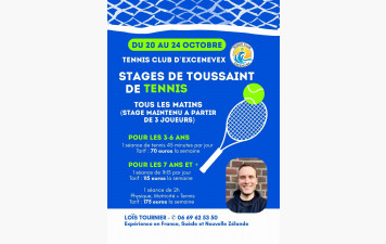 Stages vacances de la Toussaint